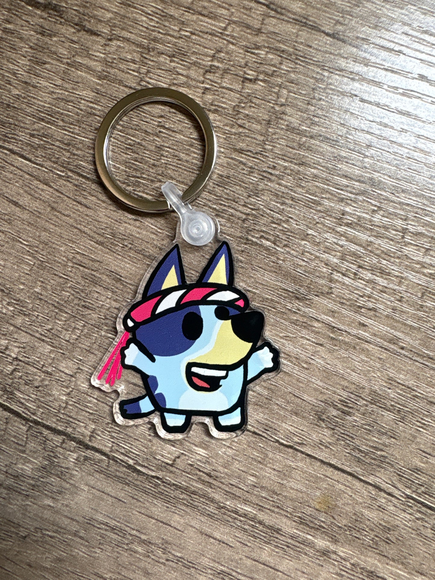 Blue Dog Keychain