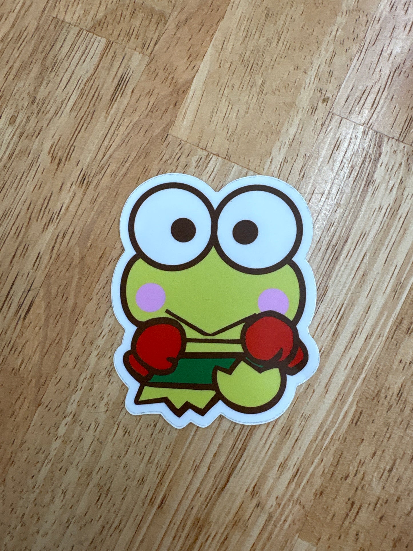 Boxing Frog Sticker