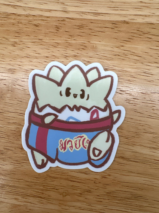Egg in Thai Shorts Sticker
