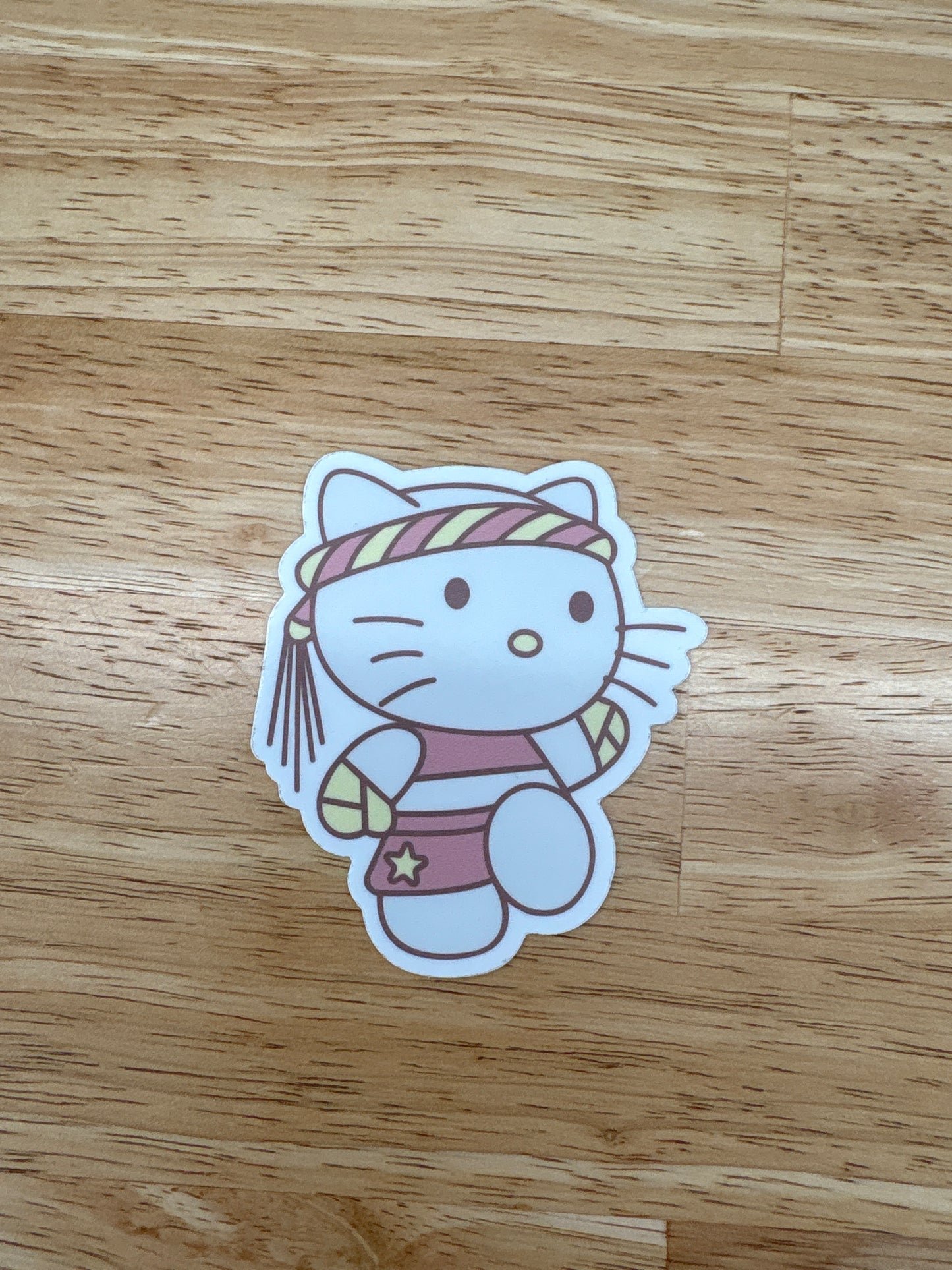 Muay Thai Cat Sticker