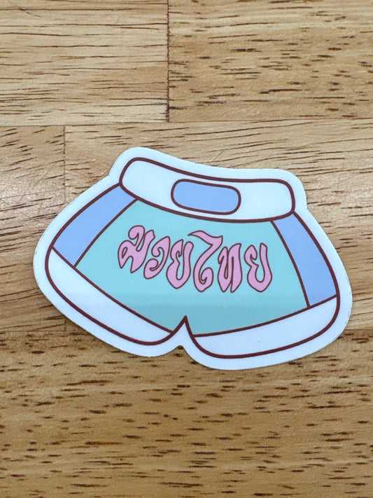 Muay Thai Shorts Sticker